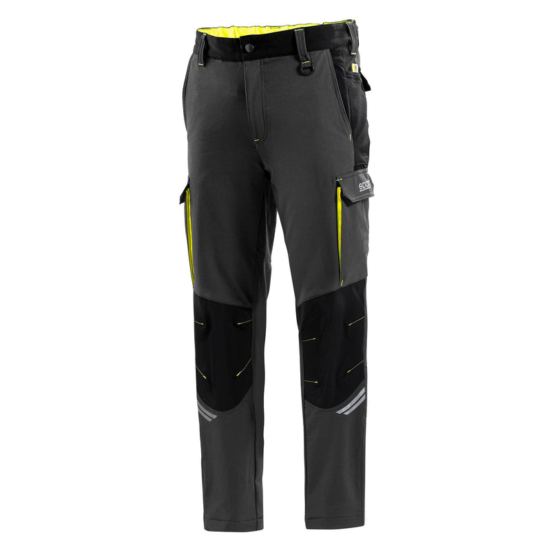 Sparco Tech Oregon Work Trousers —  grigio scuro / giallo fluo