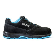 Sparco Horizon Moreno Safety Shoes S1PS ESD Unisex Black — Black/Sky Blue