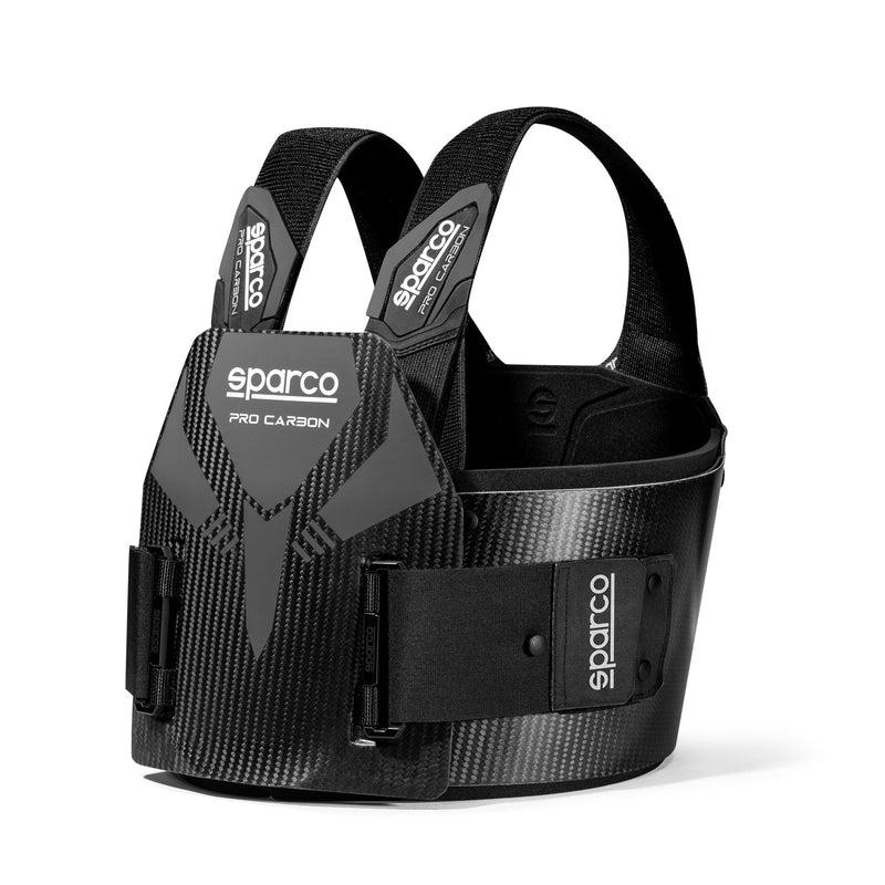 Sparco Pro Carbon Karting Rib Protector — Black