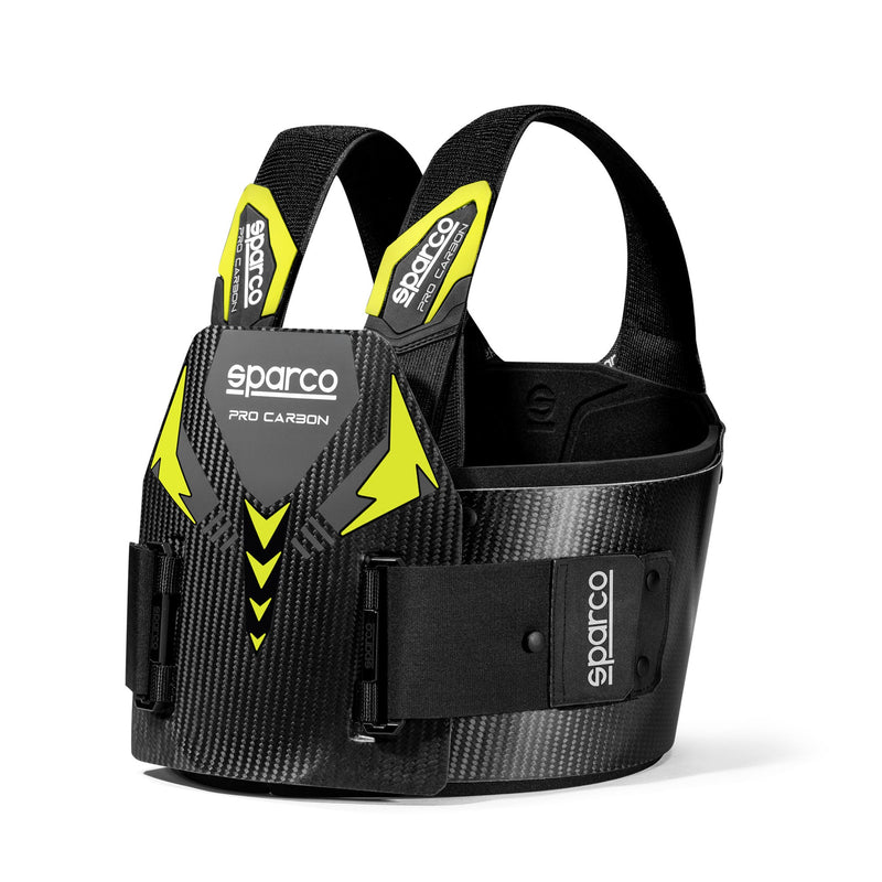 Sparco Pro Carbon Karting Rib Protector — Black