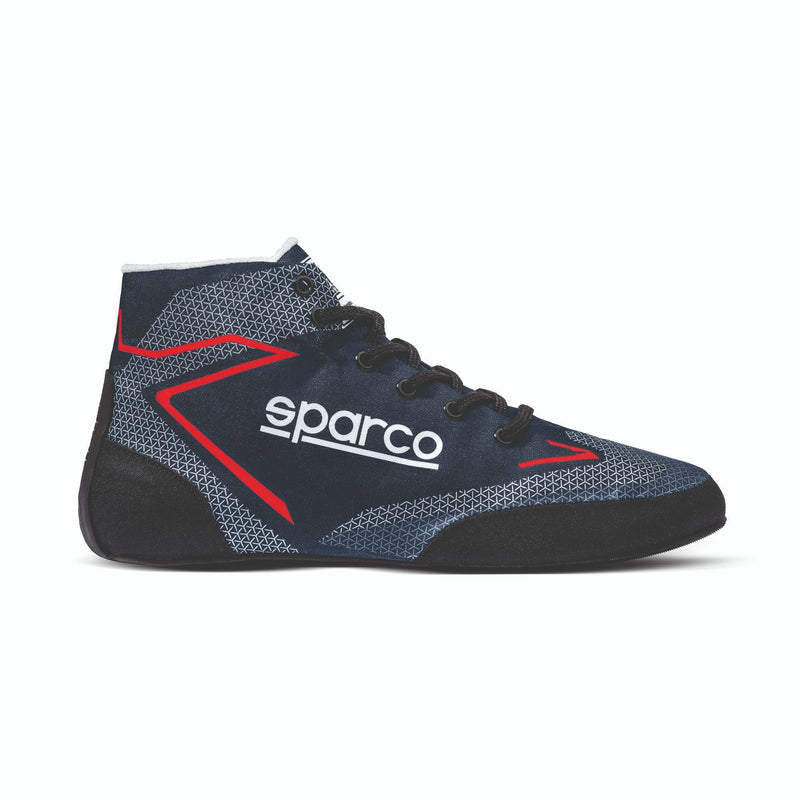 Sparco Prime Extreme – Blue and red racing boot, outer side profile