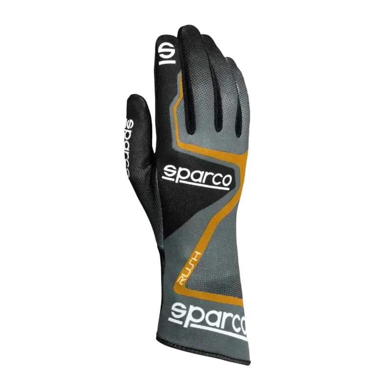 SPARCO RUSH FOR KARTING - Gray / Orange / 4 - Karting Gloves