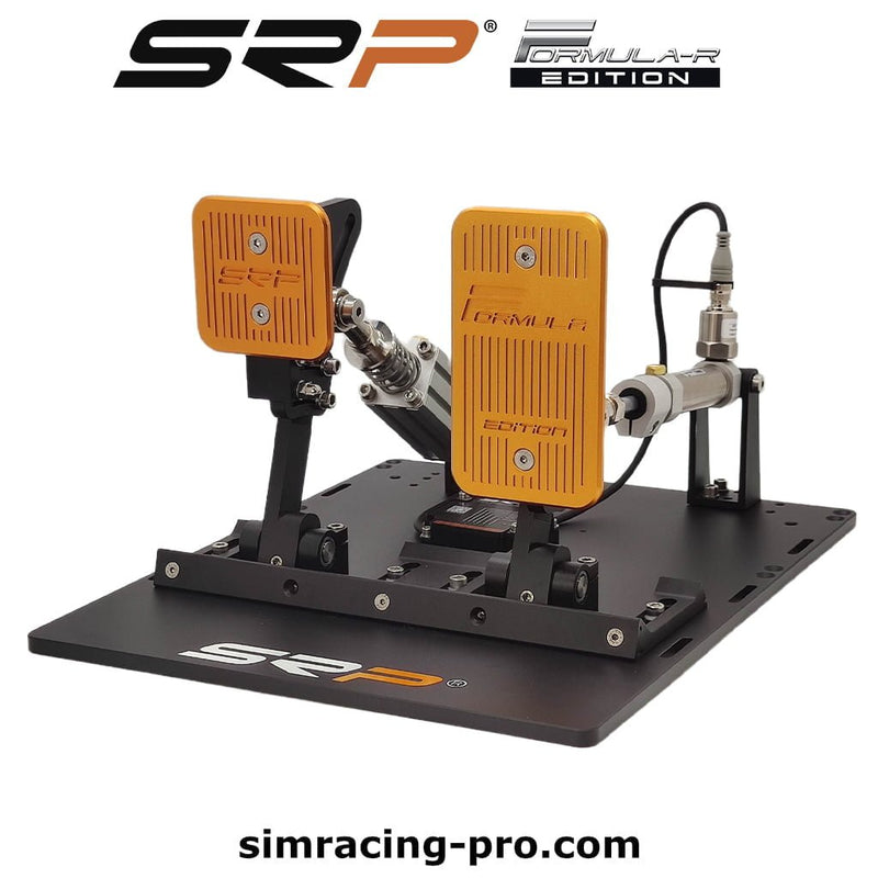 SRP Formula-R 2P Black Edition pneumatic sim racing pedals – product view 4